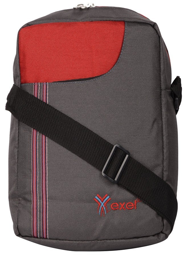 EXEL 53-230 G Multipurpose Polyester Sling/Courier Bag (23 x 8 x 29 cm; Grey) - Image 1